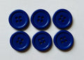 Dark Blue Resin Buttons, 20mm Four Hole Buttons